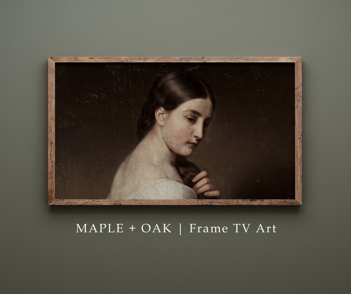 Young Woman In White Art Print