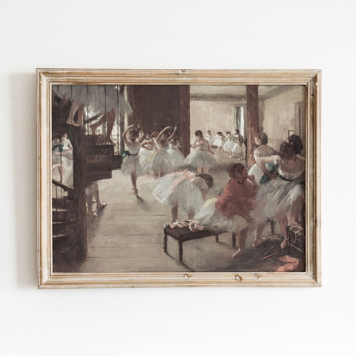 Degas Dance Class Vintage Ballet Art Print