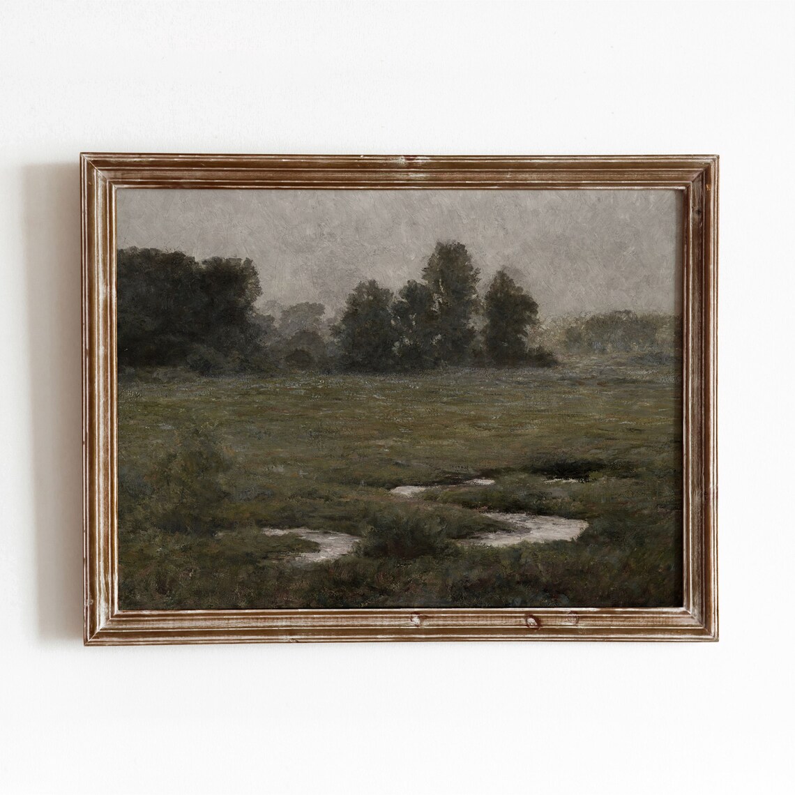Prairie Dell Vintage Moody Landscape Art Print