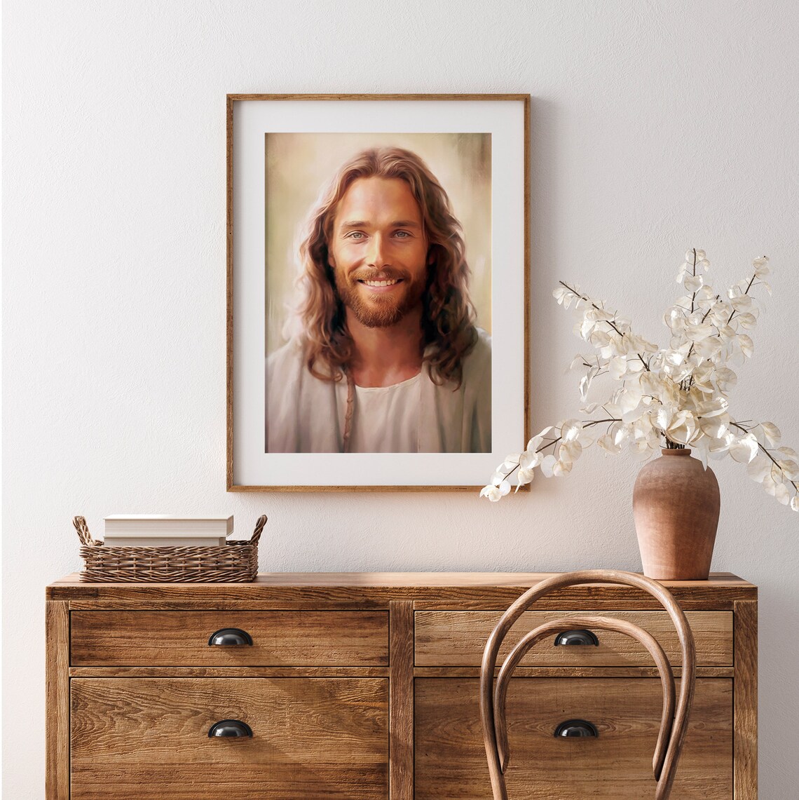 Jesus Farmhouse Christian Wall Art, Bible Verse Print - Image 3