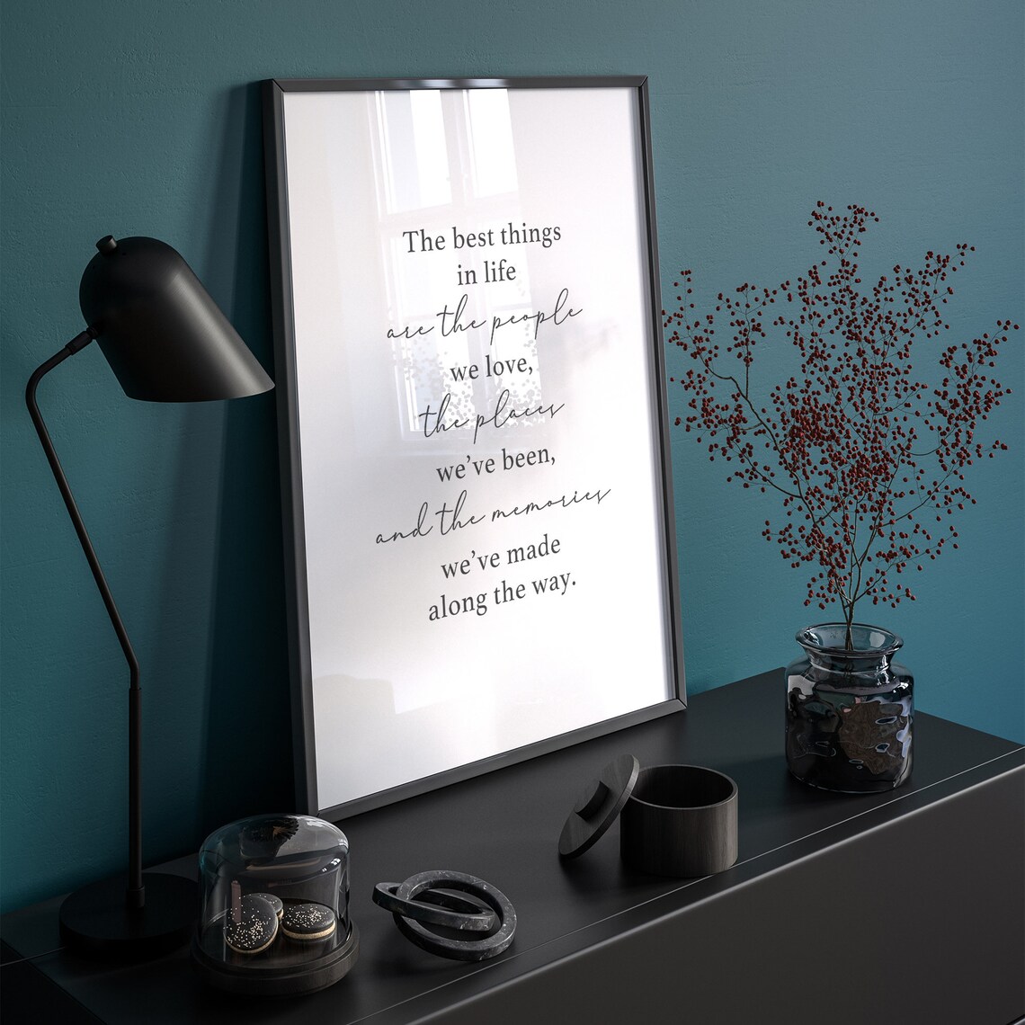 The Best Things In Life Family Quotes Art Print - Image 5