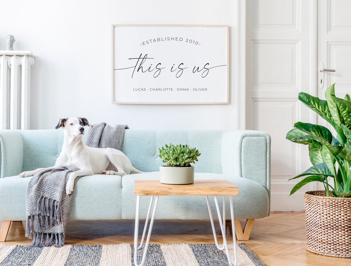 This Is Us Personalized Name Sign, Family Wall Art - Image 4