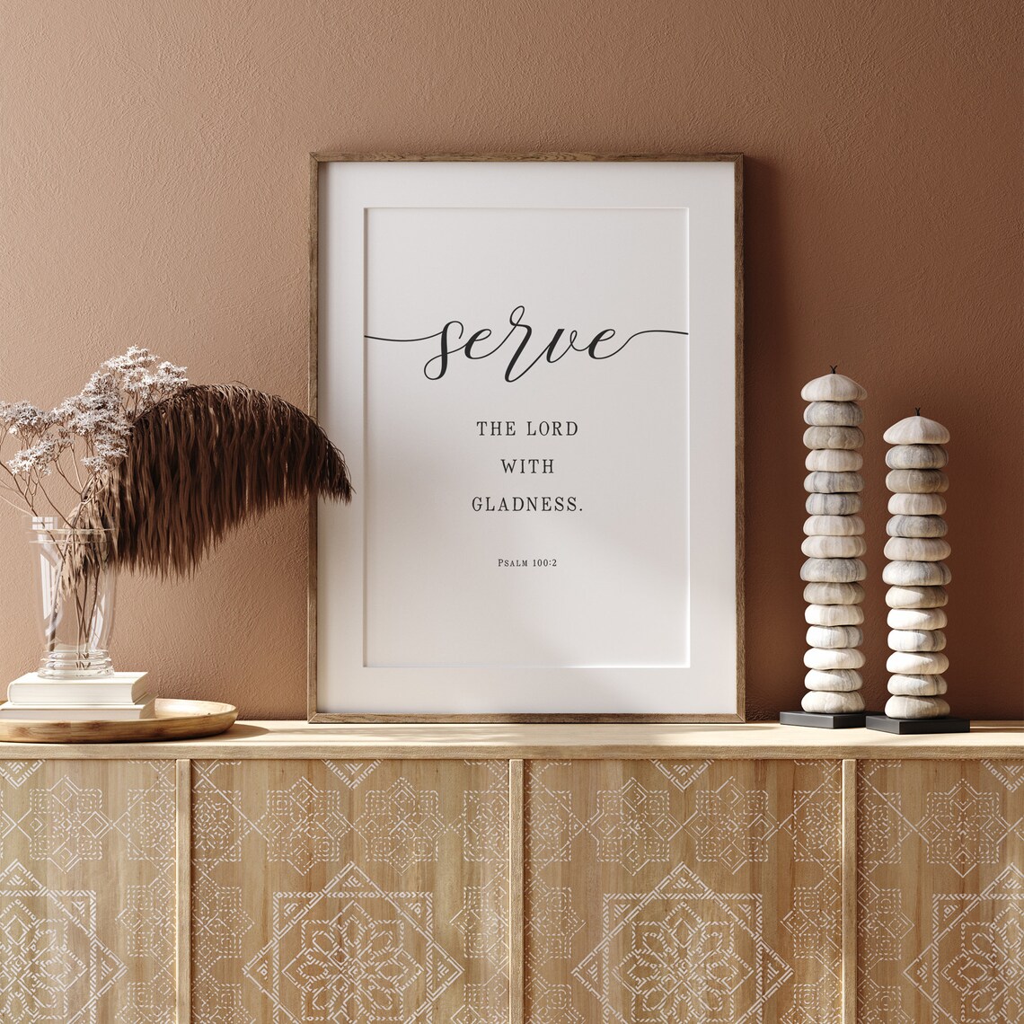 Bible Verse Scripture Christian Home Decor, Art Print - Image 2
