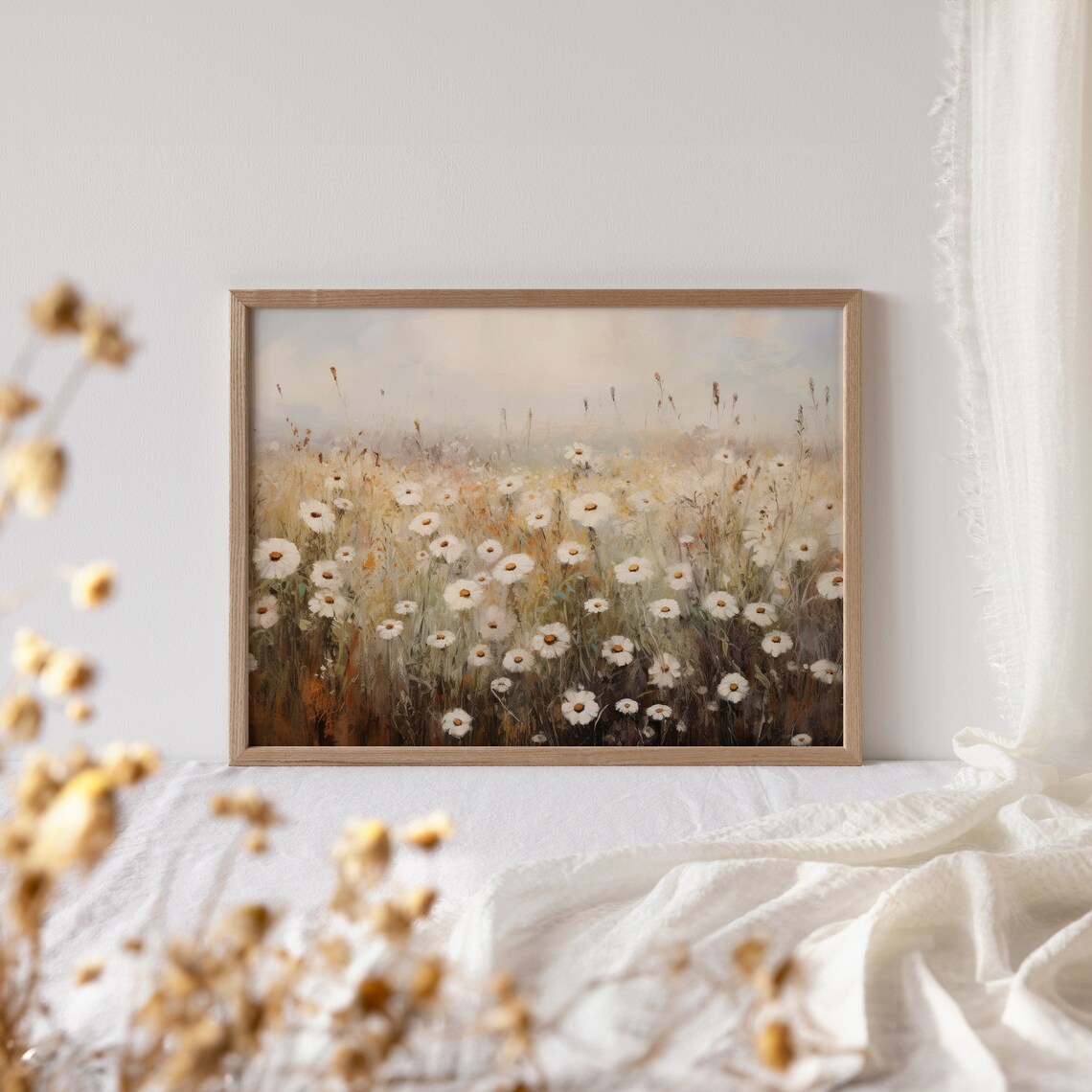 Wildflower Field Farmhouse Wall Art Print - Image 4