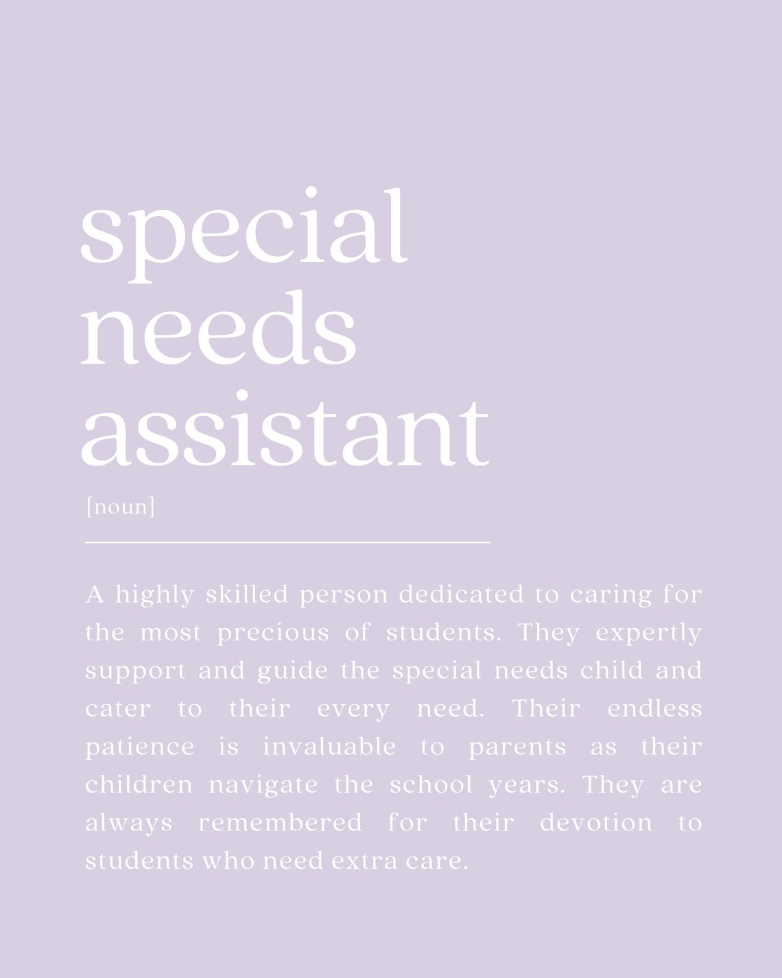 Special Needs Assistant Definition, SNA Thank You - Image 2