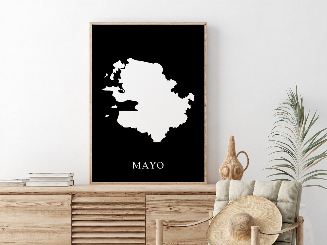 County Mayo Ireland Map, Irish Abroad Gift - Image 2