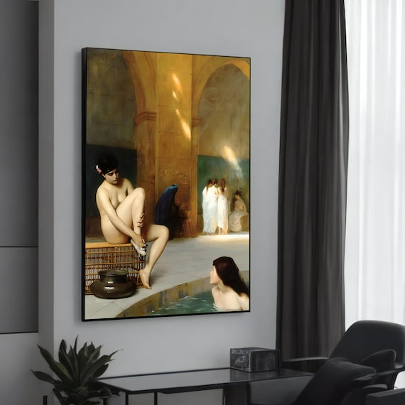 Jean Leon Gerome Moorish Bath Orientalist Classic Art Poster