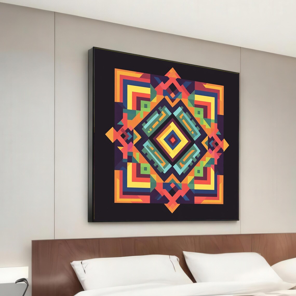 Geometric Kaleidoscope - Abstract Wall Art Print