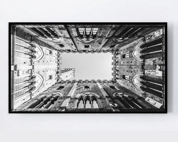 Black And White Architecture Photo Art Print