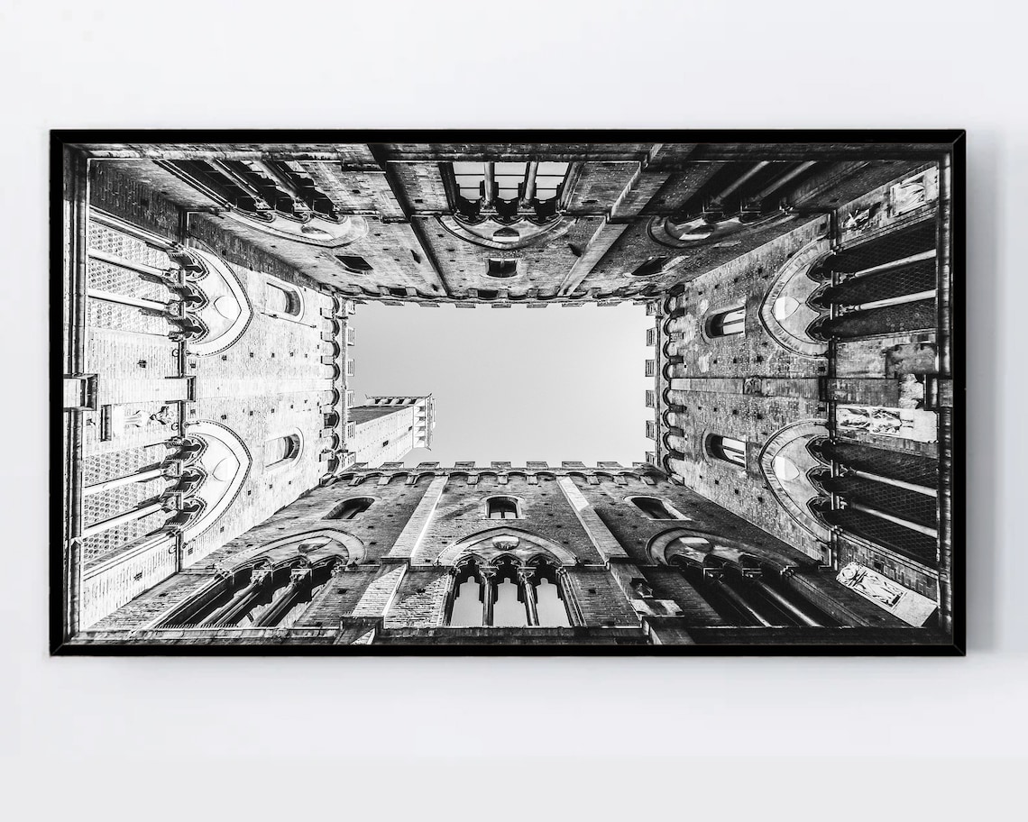 Black And White Architecture Photo Art Print
