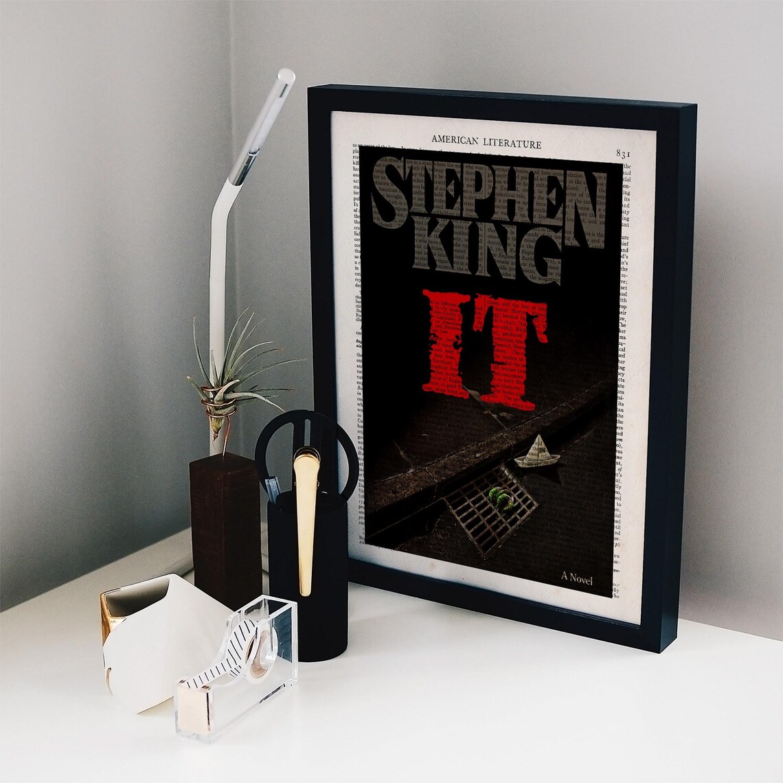 Stephen King It Book Cover Art Print, Reading Nook - Image 2
