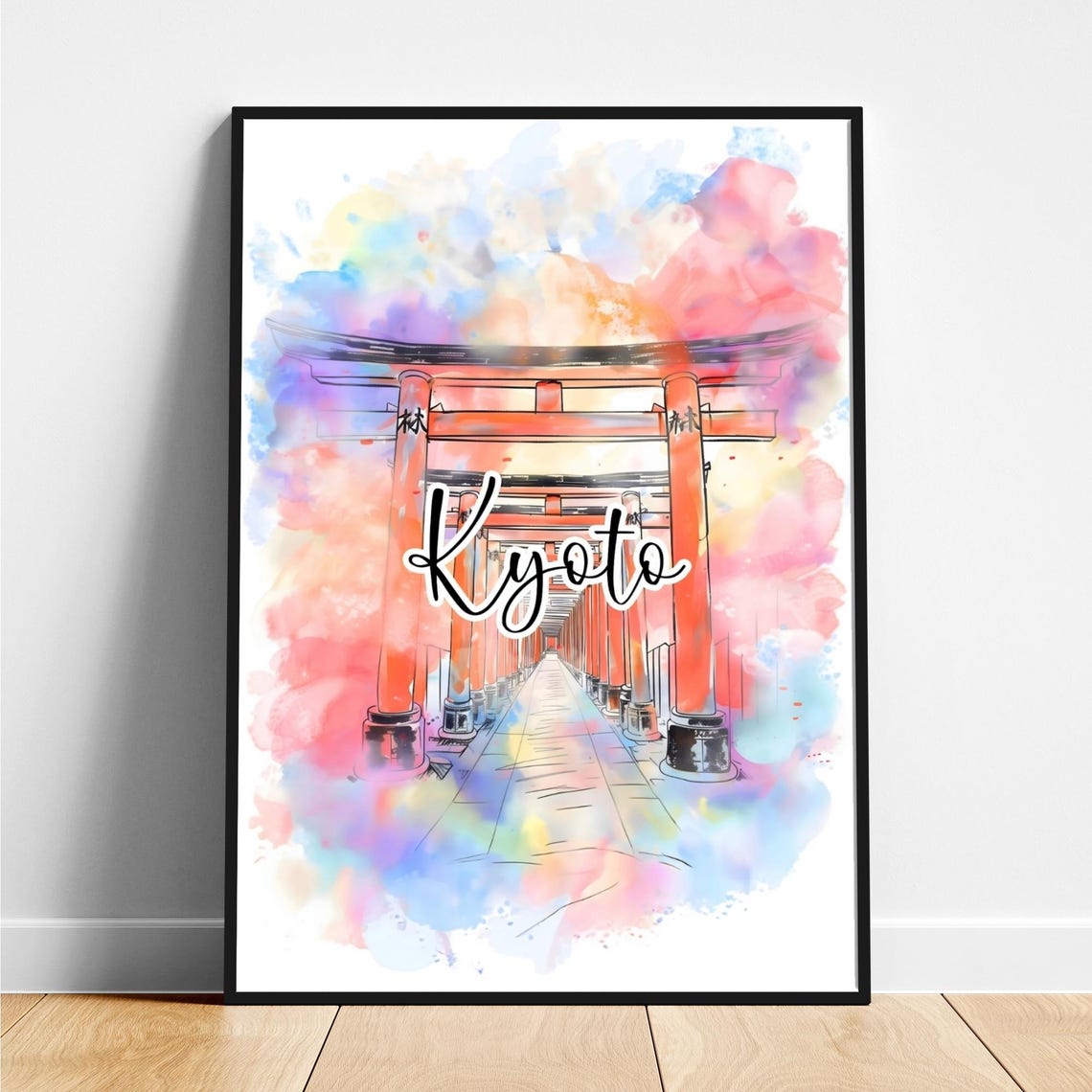Kyoto Travel Print Japan Travel Poster Kyoto Poster Kyoto Japan Poster Modern Poster