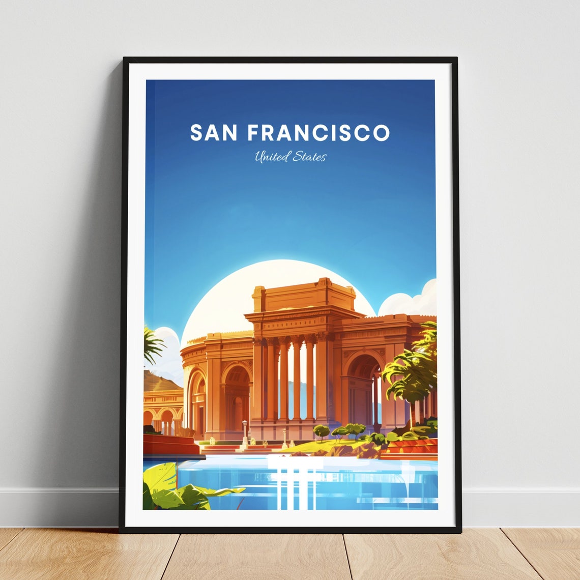 San Francisco Palace of Fine Arts Colonnade by the Water Poster