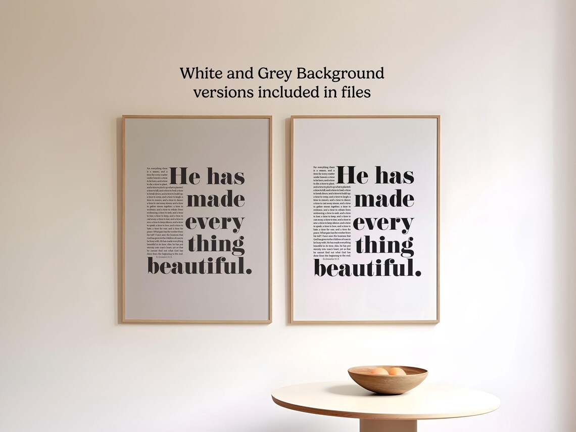 Ecclesiastes 3:11 Scripture Art Print, Bold Verse - Image 6