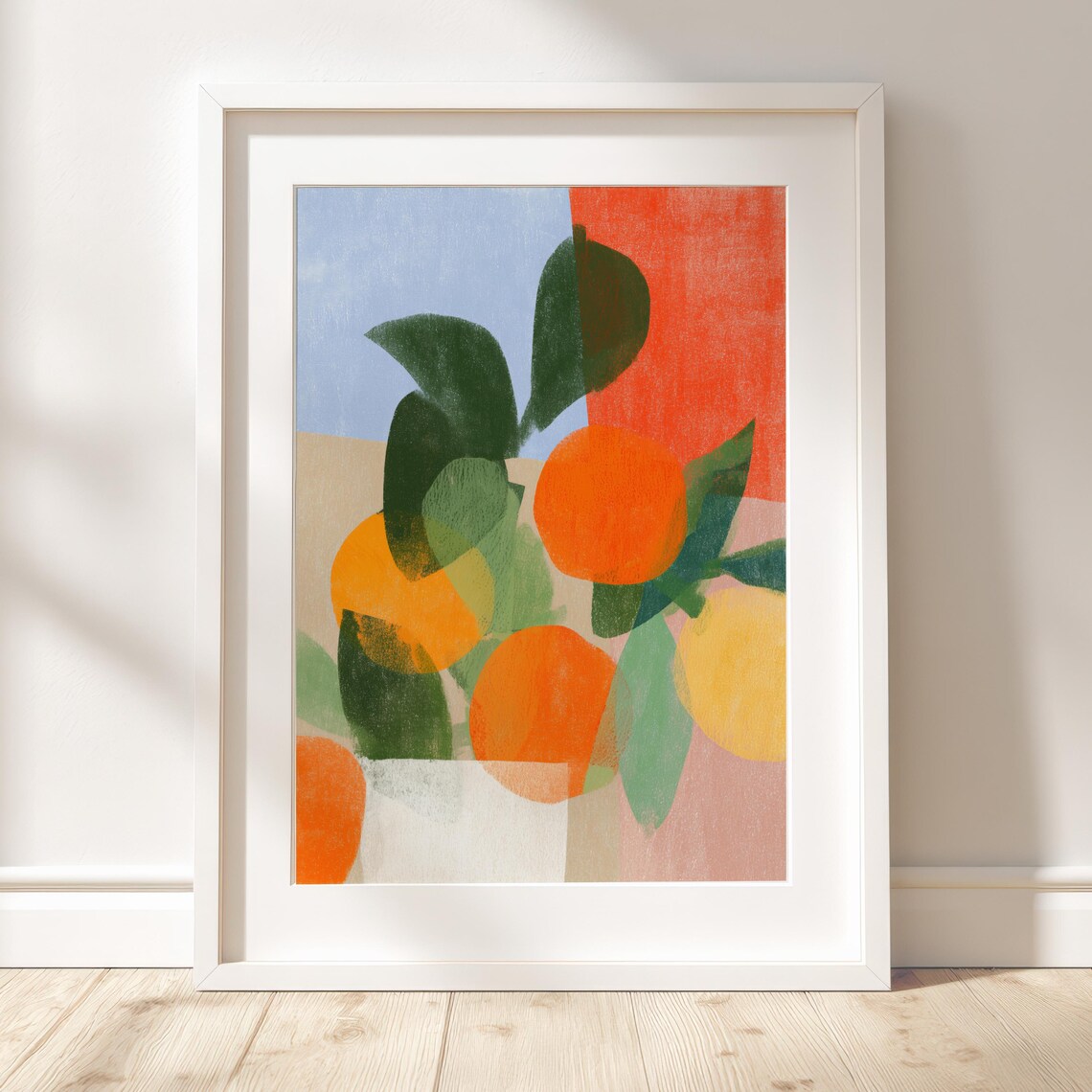 Citrus Abstract Modern Fruit Composition