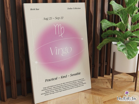 Virgo Aura Poster Virgos Virgo Gifts For Her Virgo Zodiac Poster Virgo Astrology Virgo Gift Ideas Virgo Print Virgo Girl Virgo Present