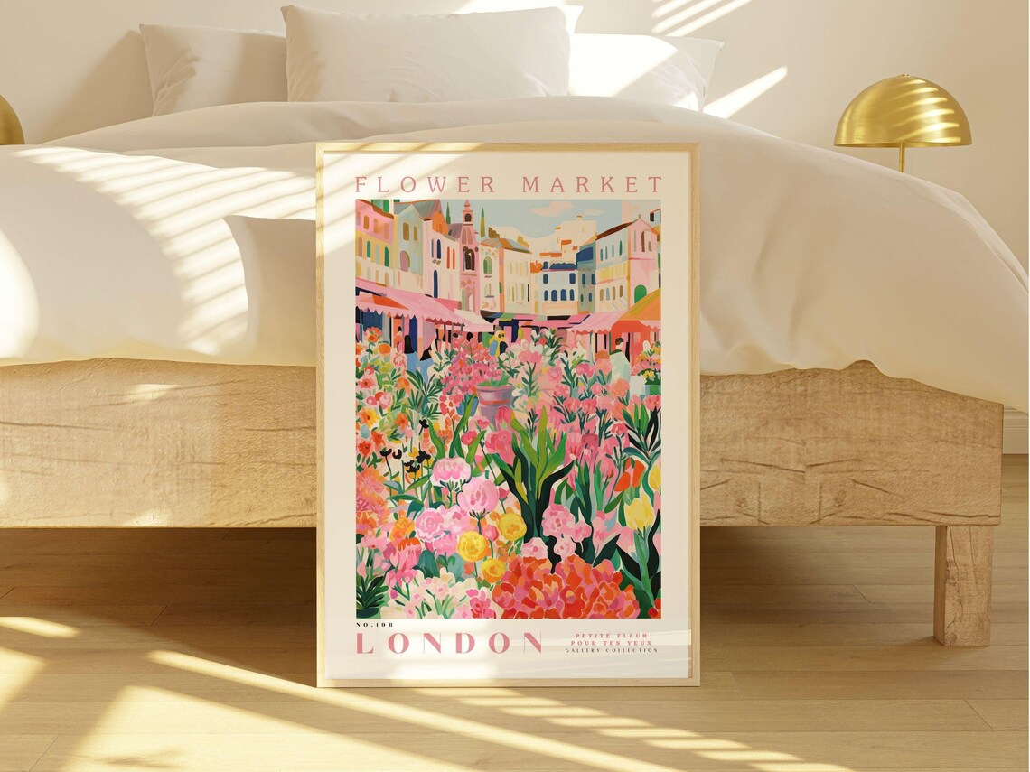 Flower Market London - Botanical Print - Image 2