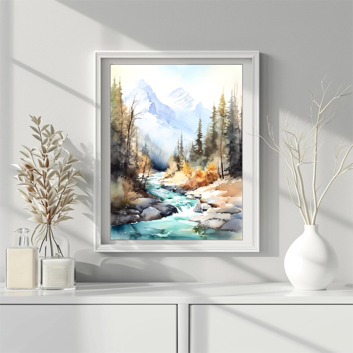 Canada Banff National Park Mountain River Poster - Image 3