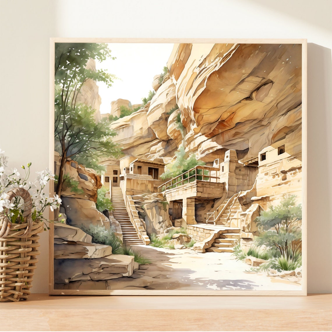 Mesa Verde National Park Watercolor Painting Art Print Travel Watercolor Poster National Park Mesa Verde Print Living Room Art Home Gift Mv - Image 4