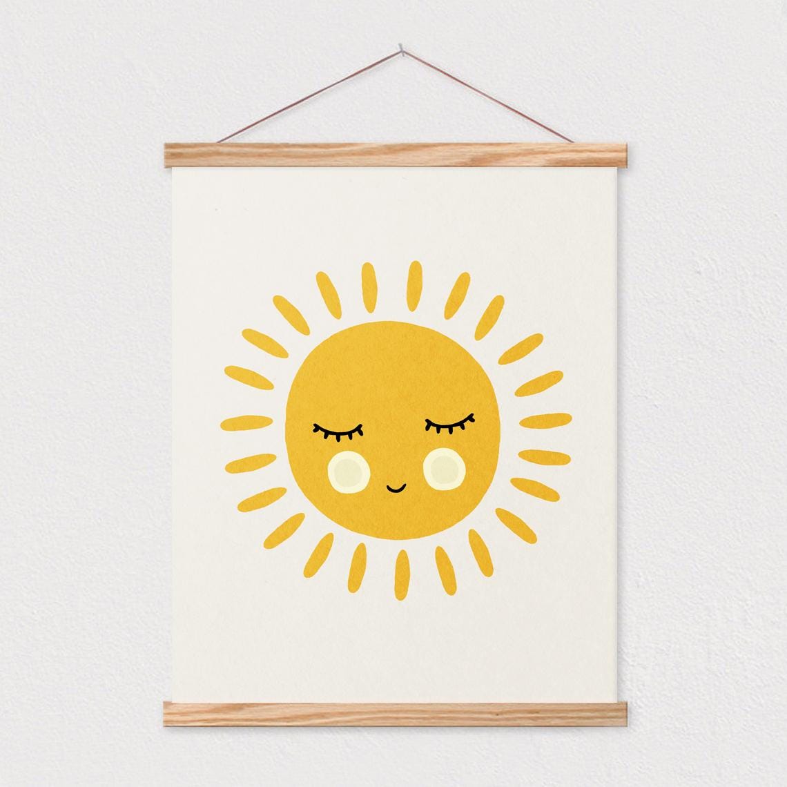 Smiling Sunshine Happy Sun Face Cheerful Kids Nursery Wall Poster - Image 2