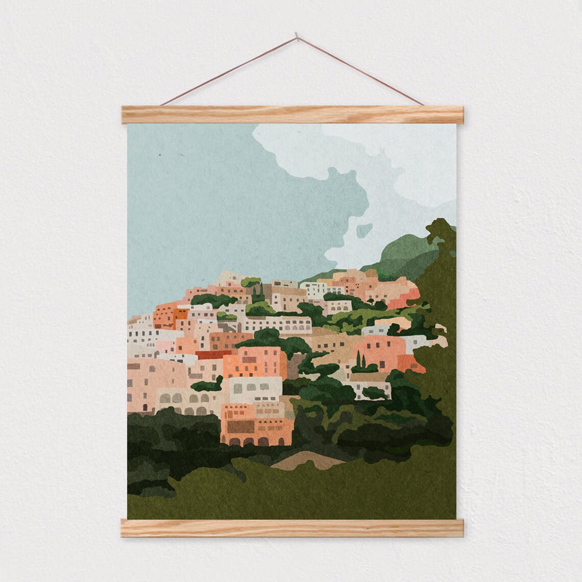 Abstract Italy Landscape, Mid-Century Modern Art Print - Image 2