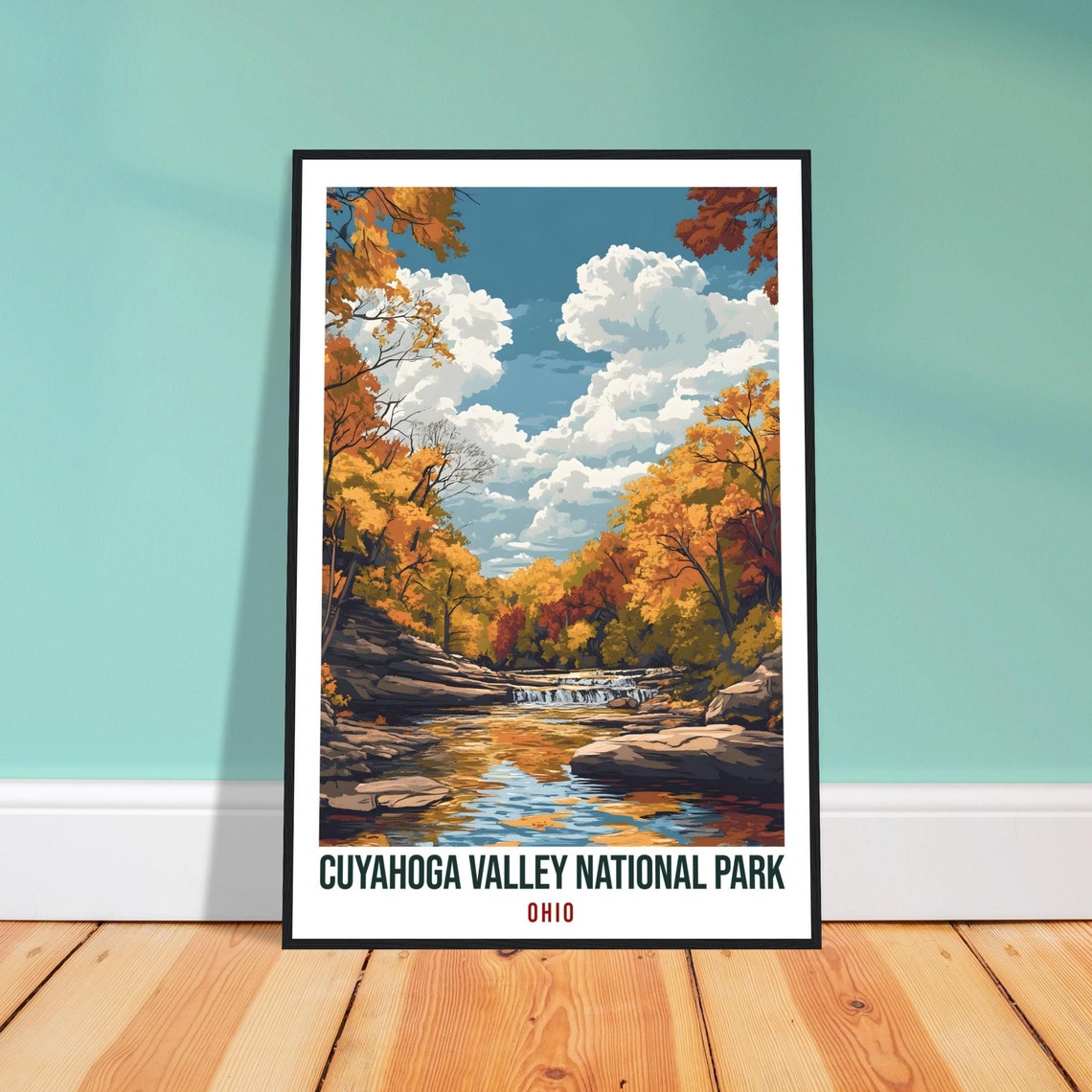 Cuyahoga Valley National Park Ohio Usa Travel Print Wall Art Wall Hanging Dcor Alajuela Gift Travel Art Usa Walking Artwork Travel Poster