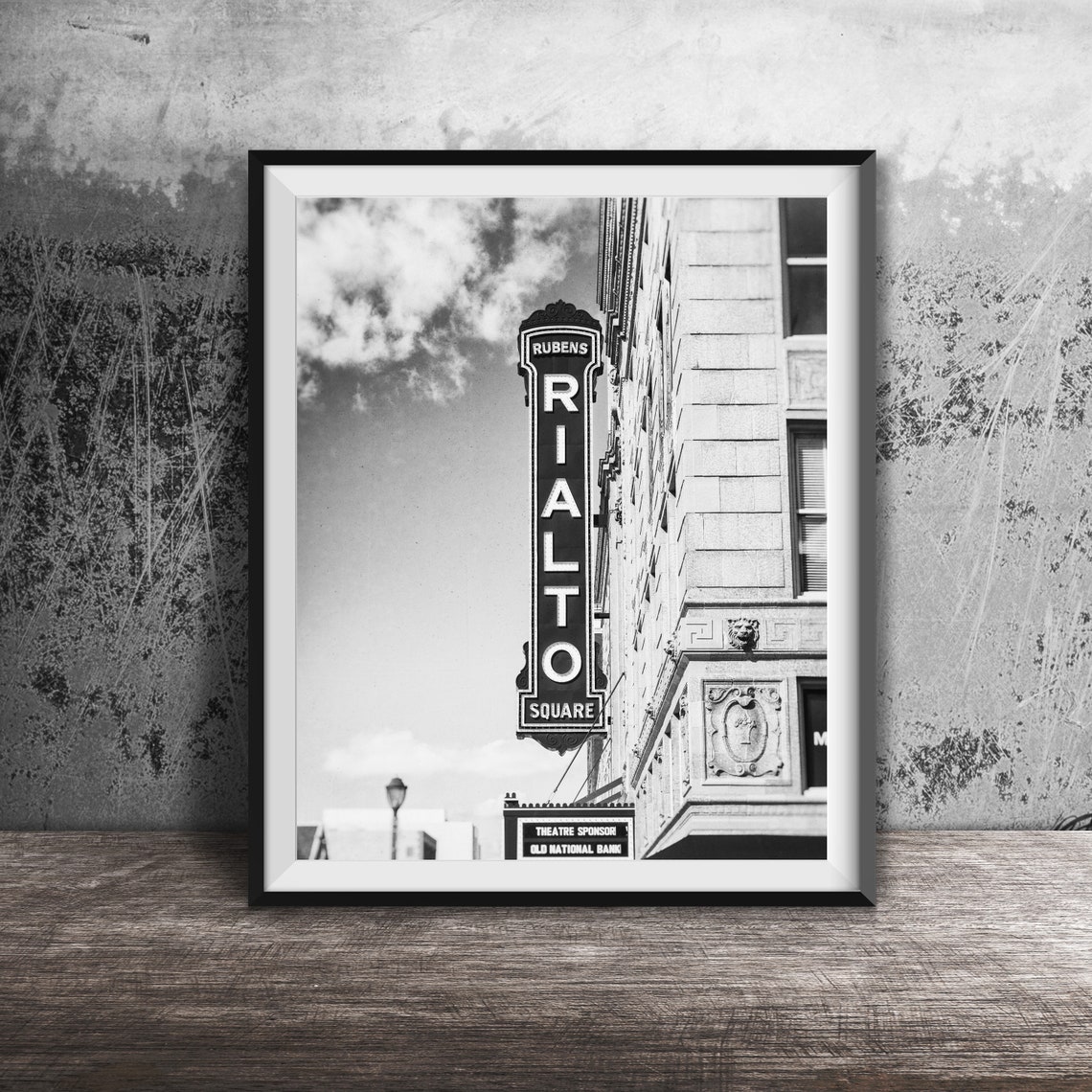 Rialto Square Theatre Vertical Blade Sign Joliet Illinois Poster - Image 2