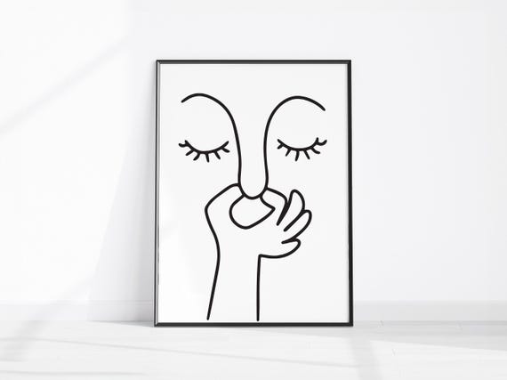 Bad Smell Humorous Bathroom Wall Art Funny Toilet Poster Modern Minimalistic Restroom Decor Trendy Powder Room Print