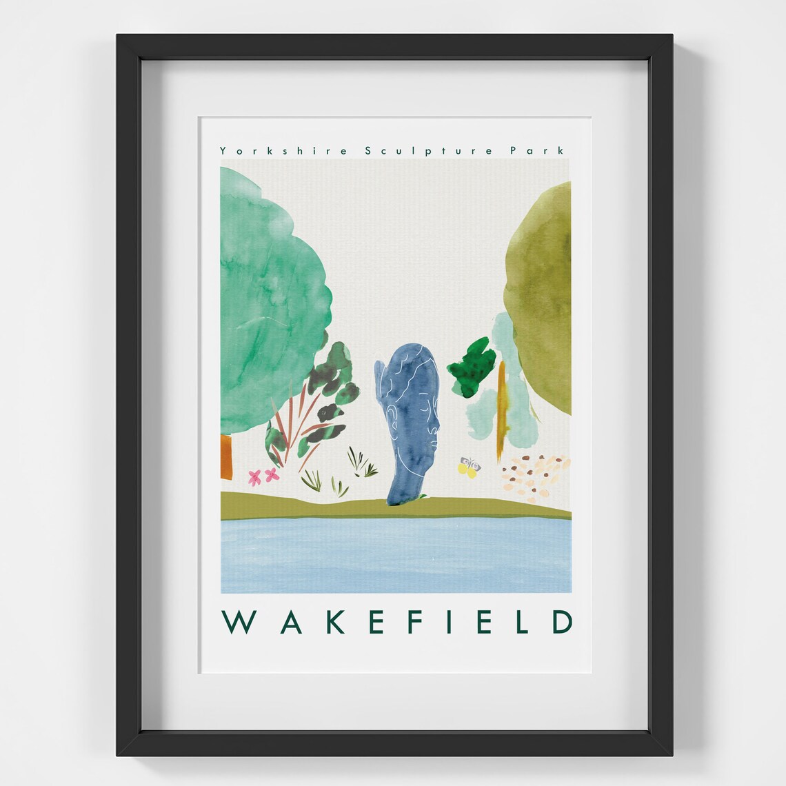 Yorkshire Sculpture Park Wakefield Travel Poster