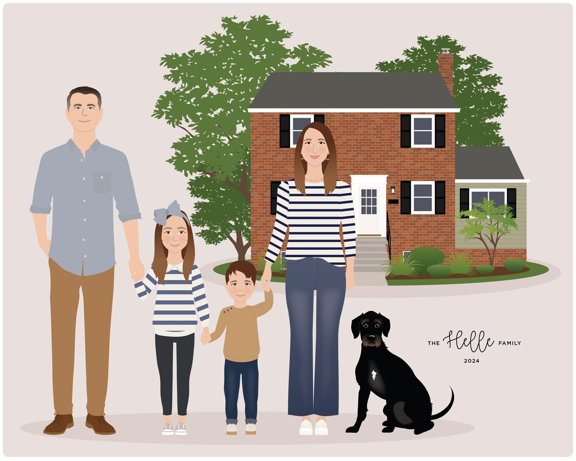 Family Portrait Add-On Pet - Image 3