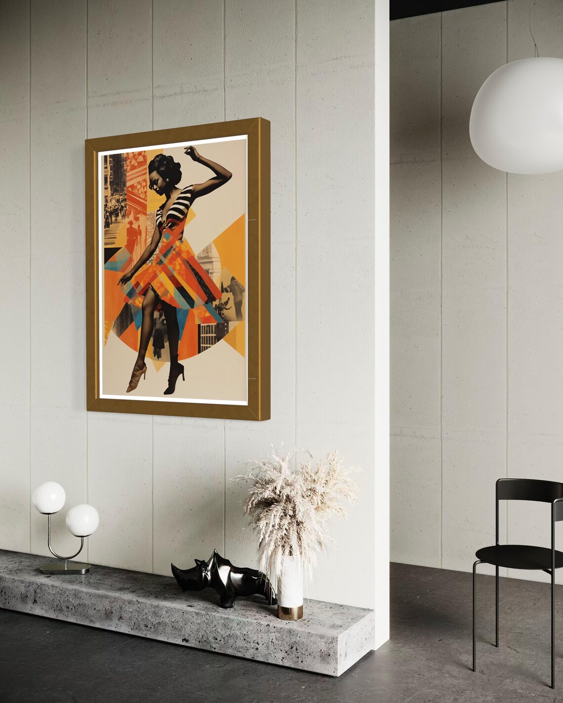 Romantic Vintage Black Girl Art Print, Rustic Decor - Image 6