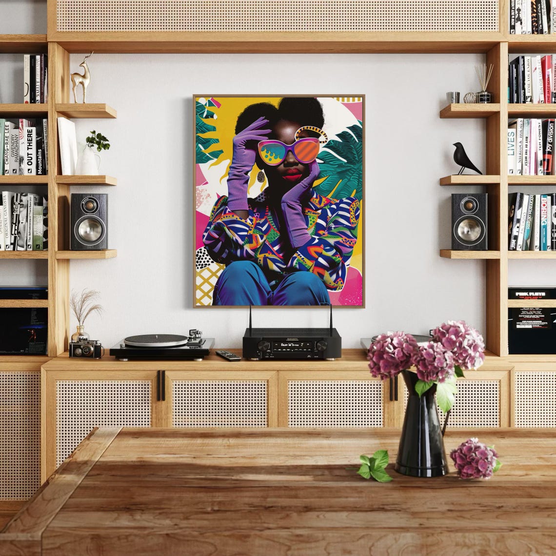 Colorful Pop Art Woman With Oversized Rainbow Sunglasses Poster - Image 5