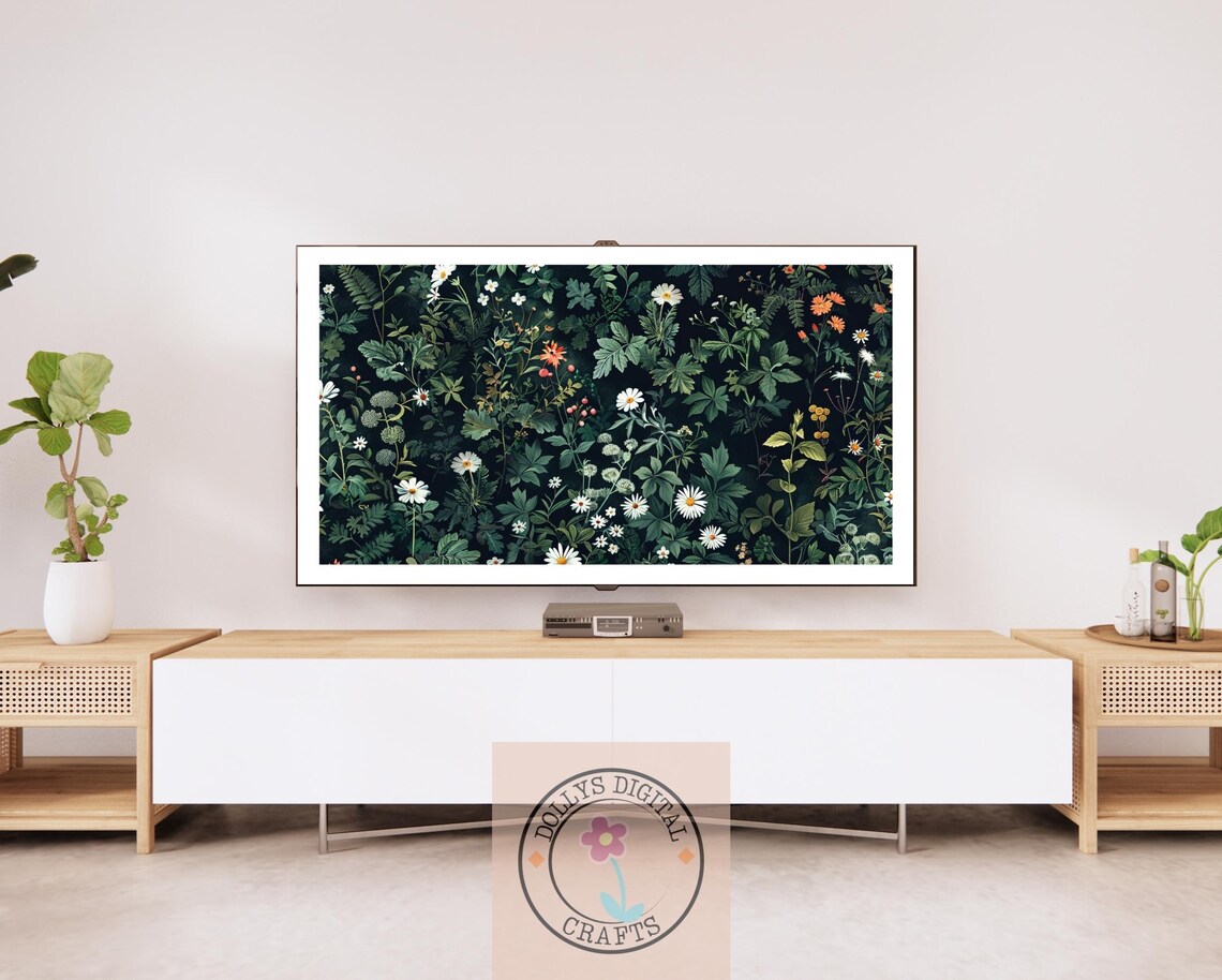 Floral Botanical Wildflower Pattern, Modern Boho Nature - Image 2