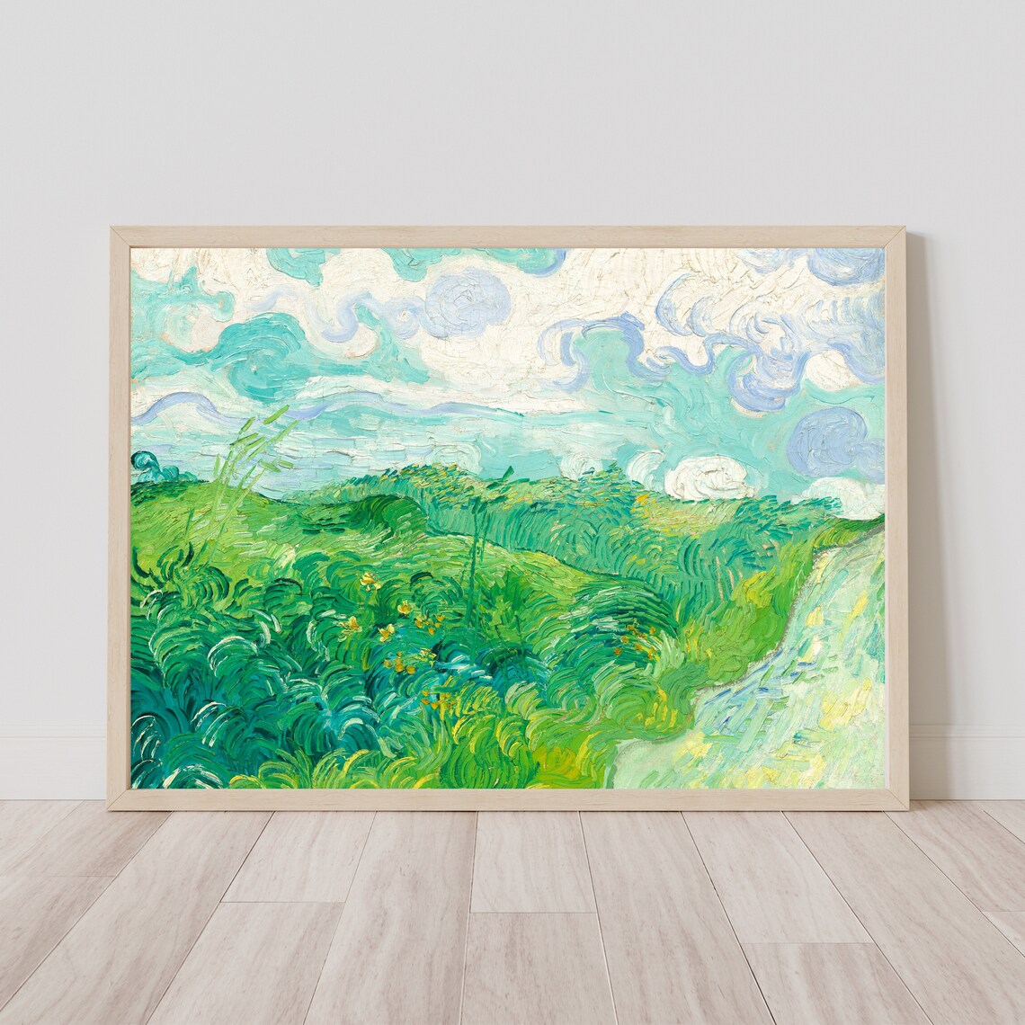 Vincent Van Gogh Green Wheat Field Art Print - Image 3