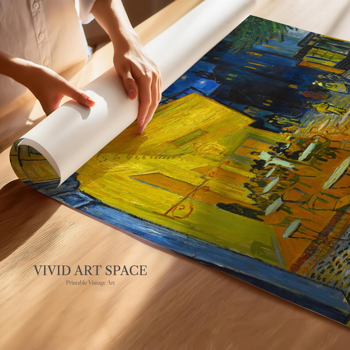 Caf e9 Terrace At Night, Van Gogh-Inspired Art Print - Image 2