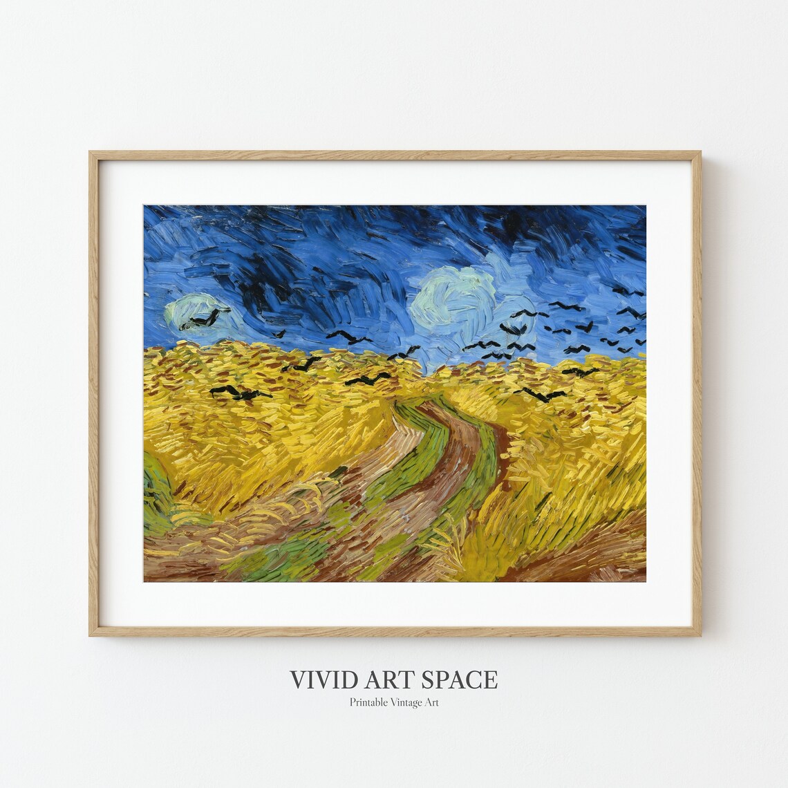 Wheat Field With Crows, Van Gogh Art Print - Image 3
