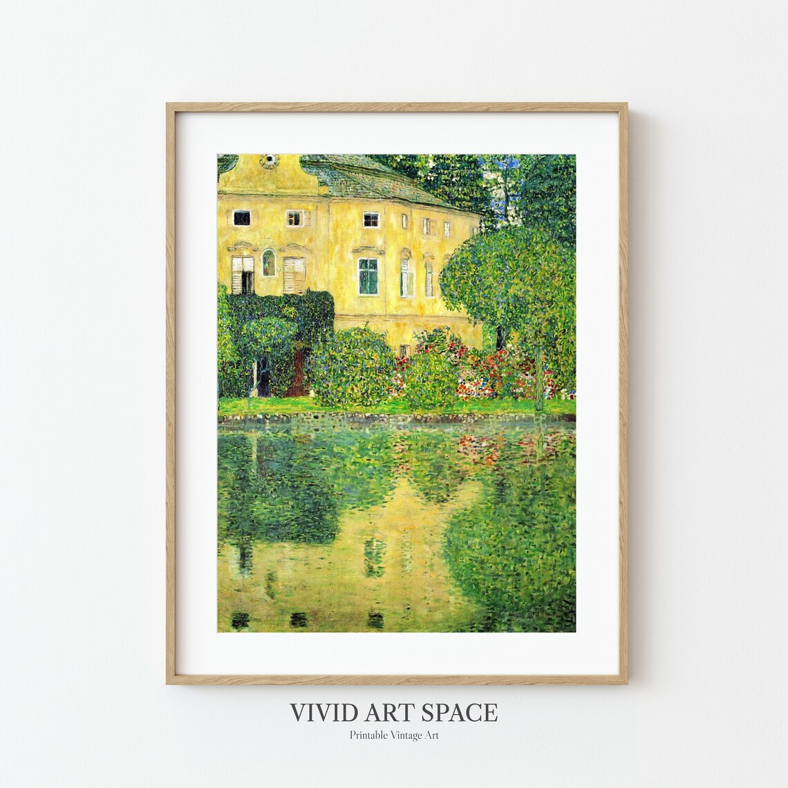 Klimt Castle Kammer on Lake Attersee Art Print