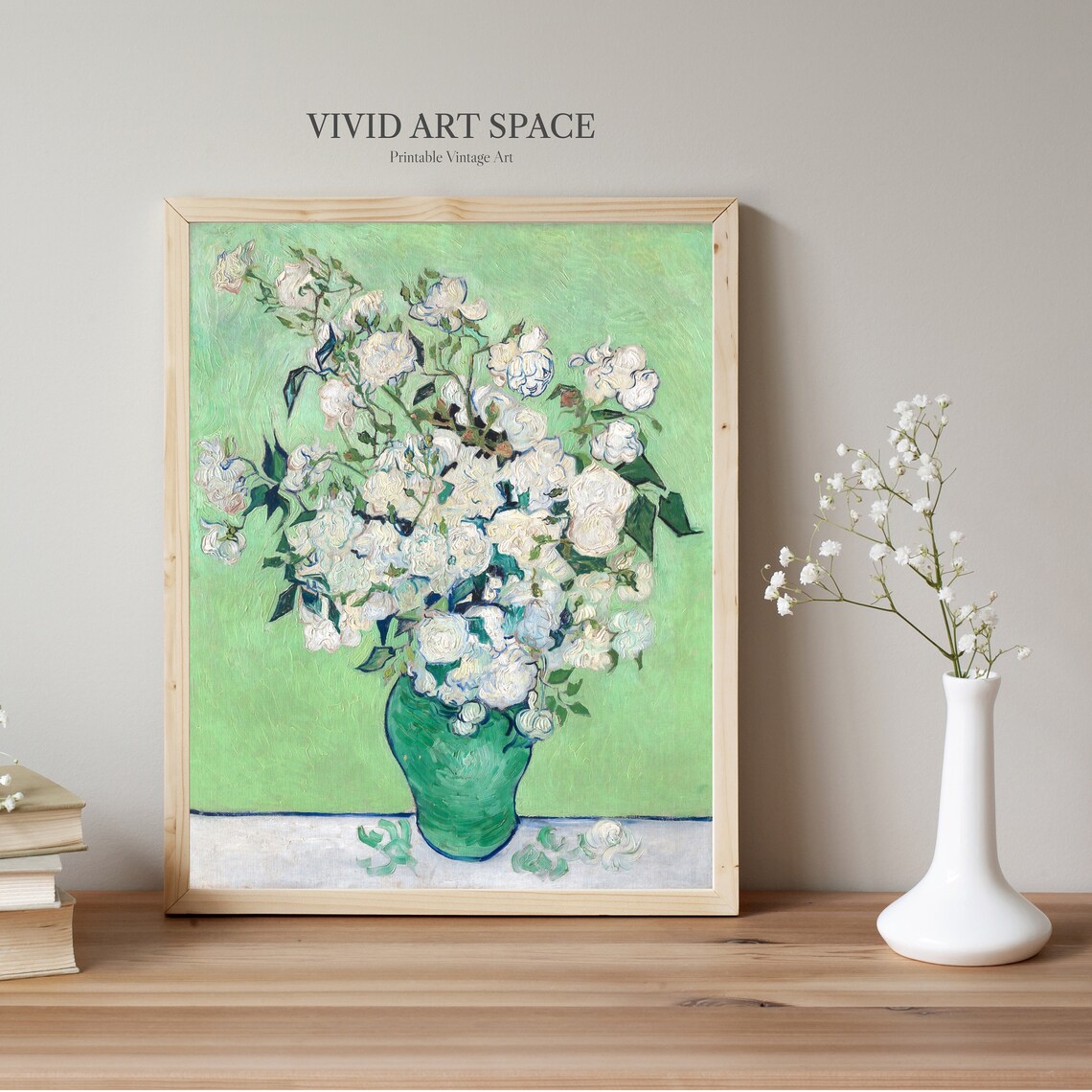 Van Gogh Roses, Vintage Floral Art Print - Image 3
