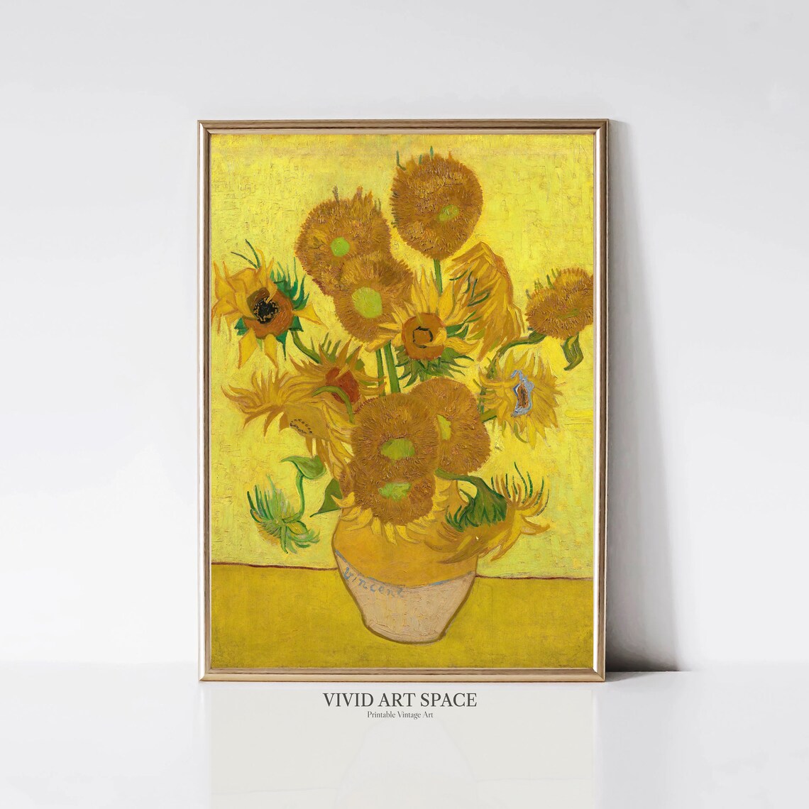 Van Gogh Sunflowers Impressionist Floral Art Print
