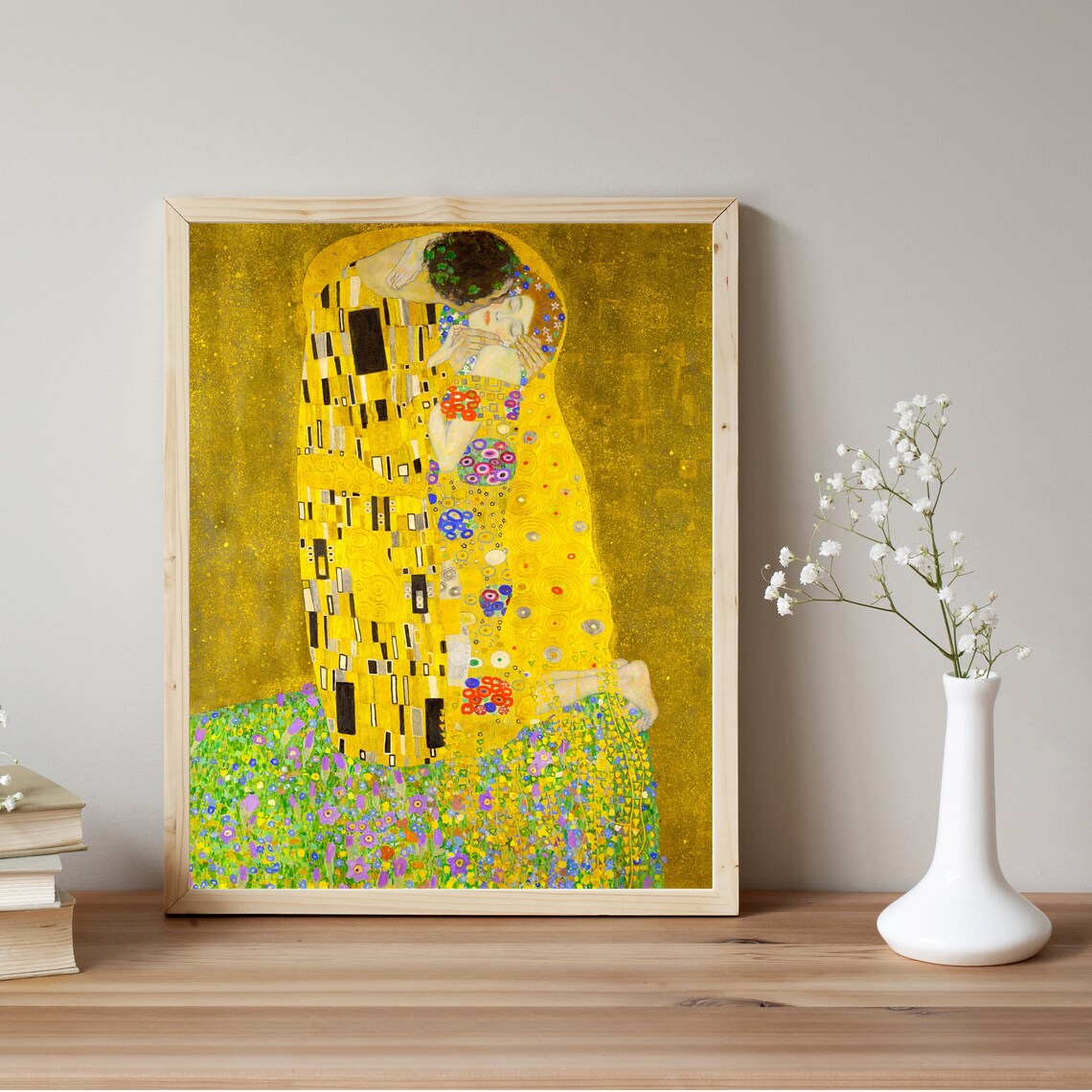 The Kiss by Gustav Klimt Art Nouveau Love Print - Image 2