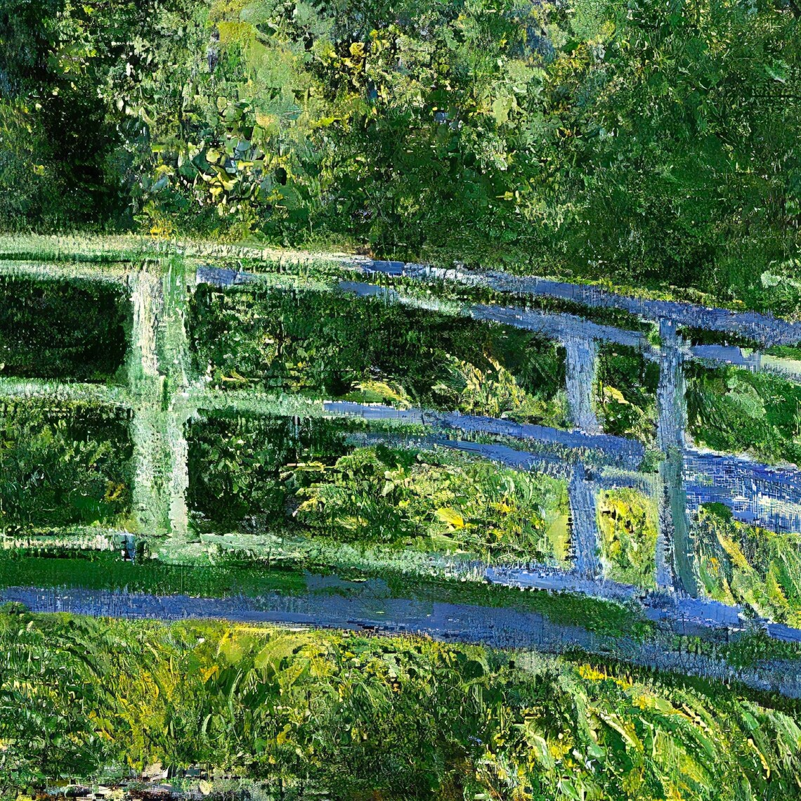 Claude Monet Water Lilies Japanese Bridge Art Print - Image 2