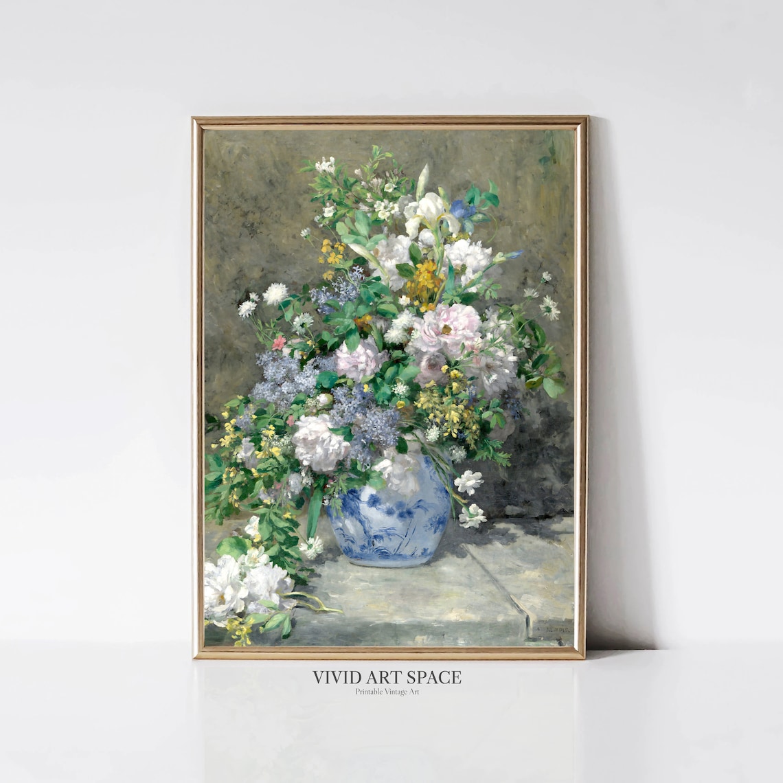 Spring Bouquet by Renoir, Vintage Floral Art Print