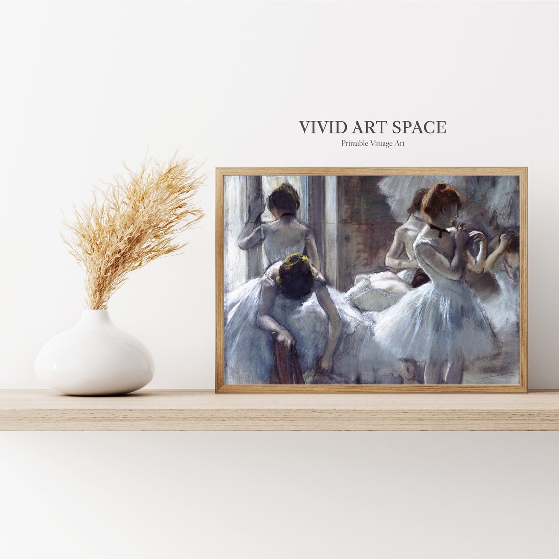 Edgar Degas Dancers Resting Backstage Impressionist Art Print - Image 3