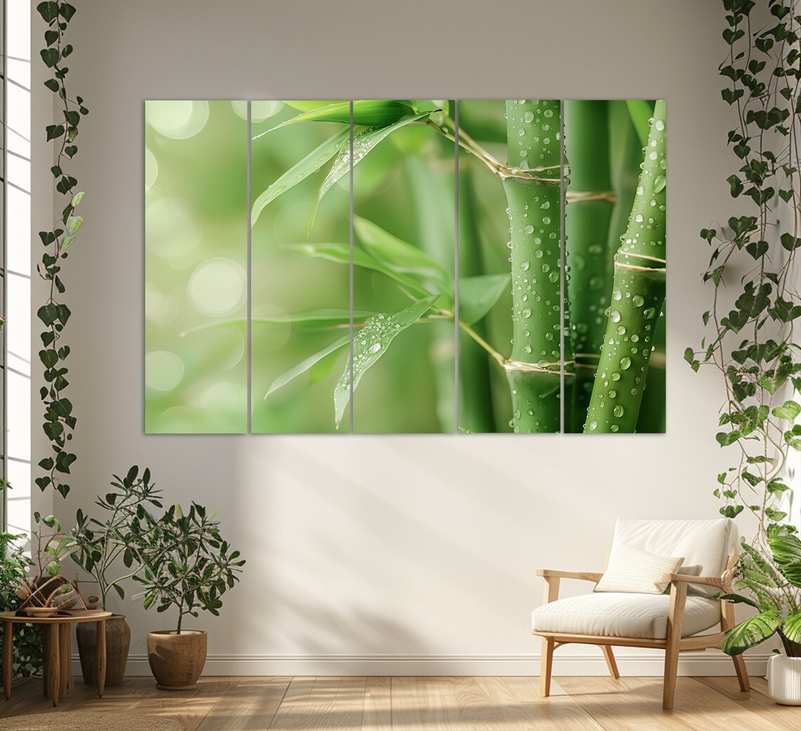 Bamboo Painting, Forest Art Print - Image 2