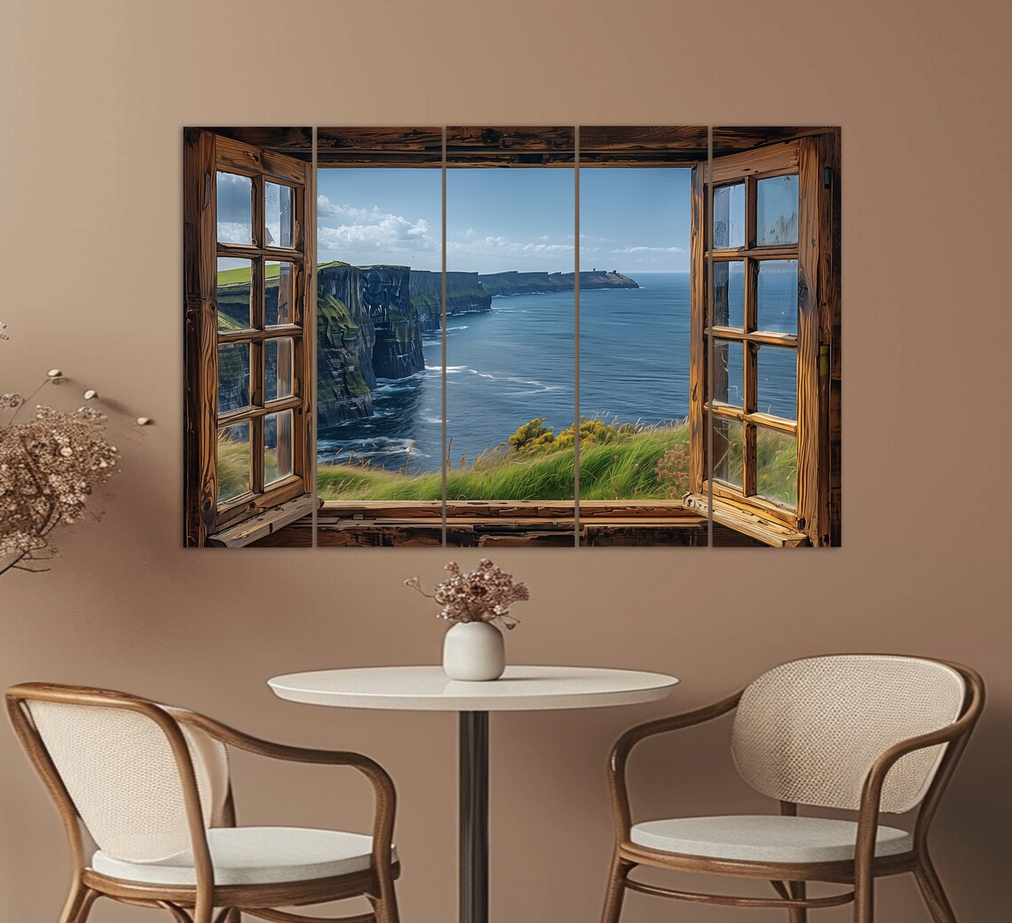 Window To Cliffs Of Moher, Ireland Travel Poster - Image 2