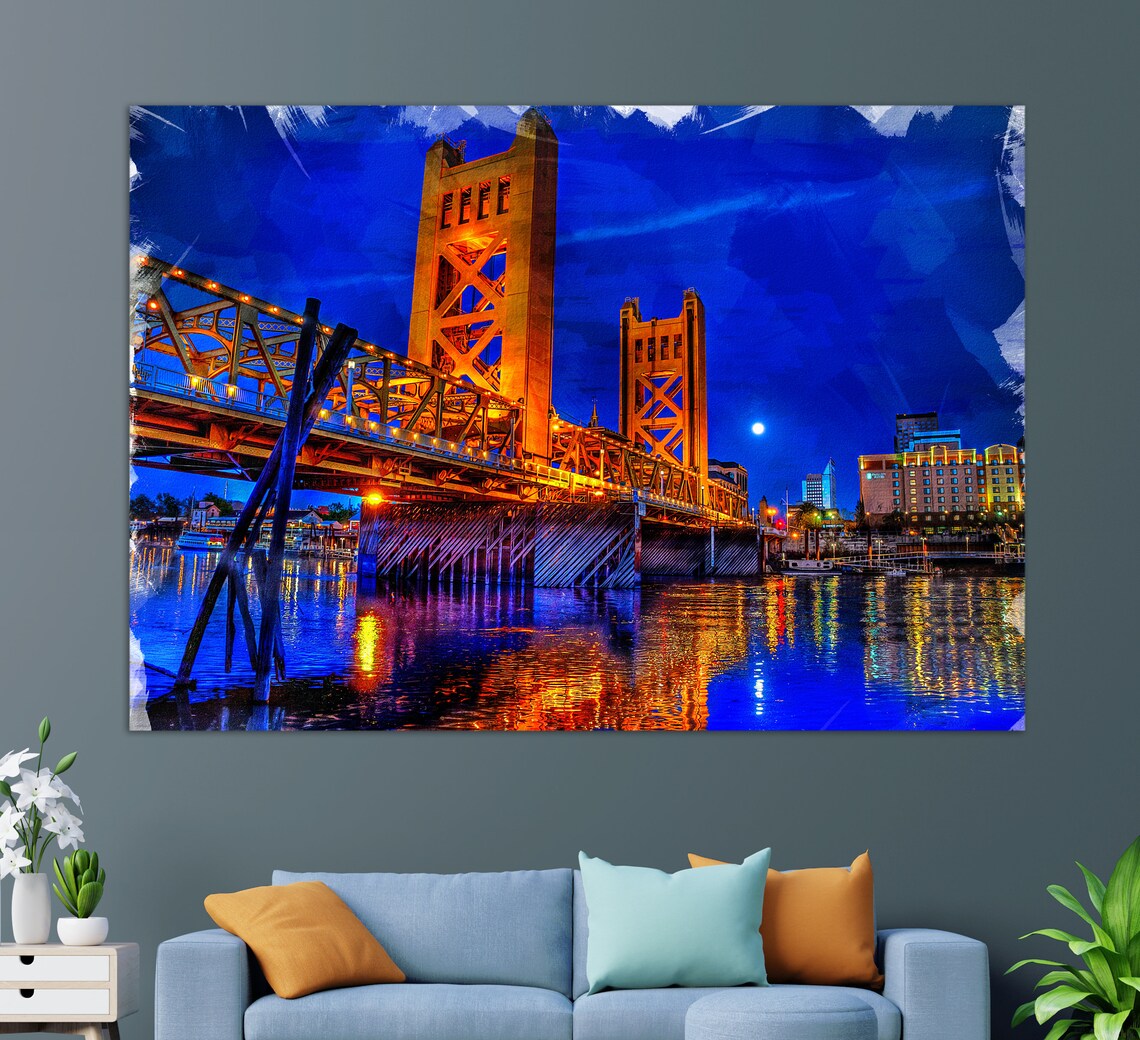 Sacramento Skyline Wall Art Print, California Travel - Image 3