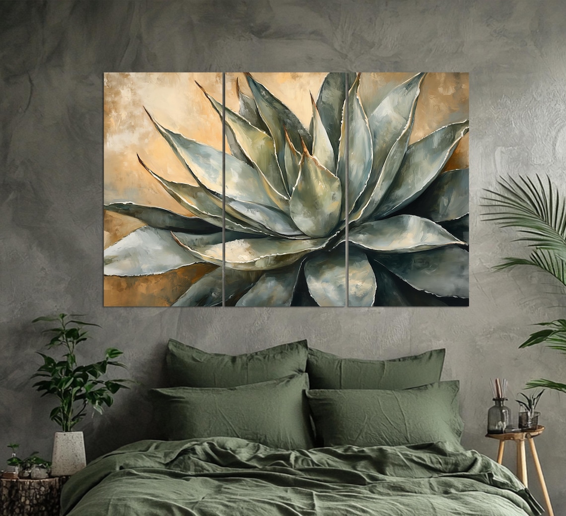 Agave Print, Rustic Mexican Wall Decor