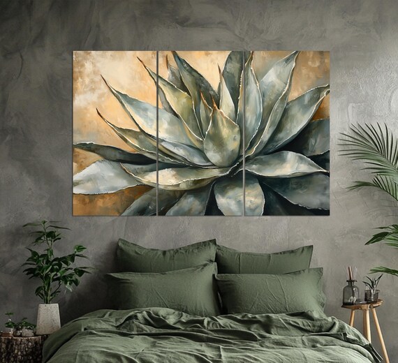 Agave Print, Rustic Mexican Wall Decor