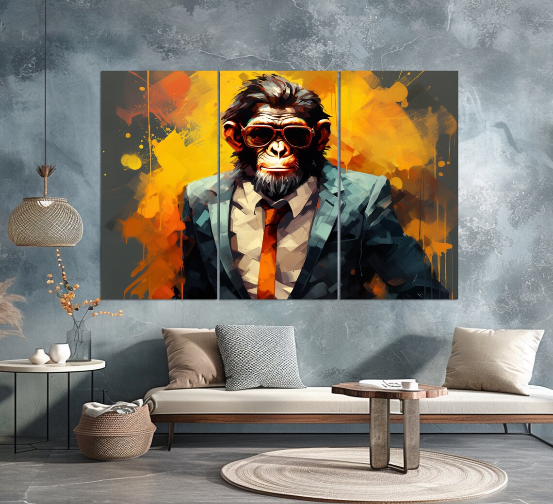 Monkey In A Suit With Tie, Night Club Decor - Image 4