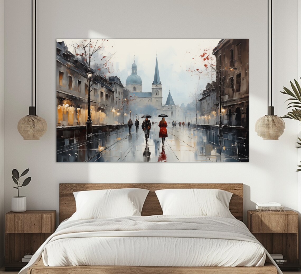 Abstract Bern Painting, Switzerland Wall Art